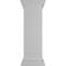 Ekena Millwork 12"W x 40"H Plain Newel Post with Panel, Flat Capital & Base Trim (Installation kit included) NWL12X40PLF0B0 - alternate 4